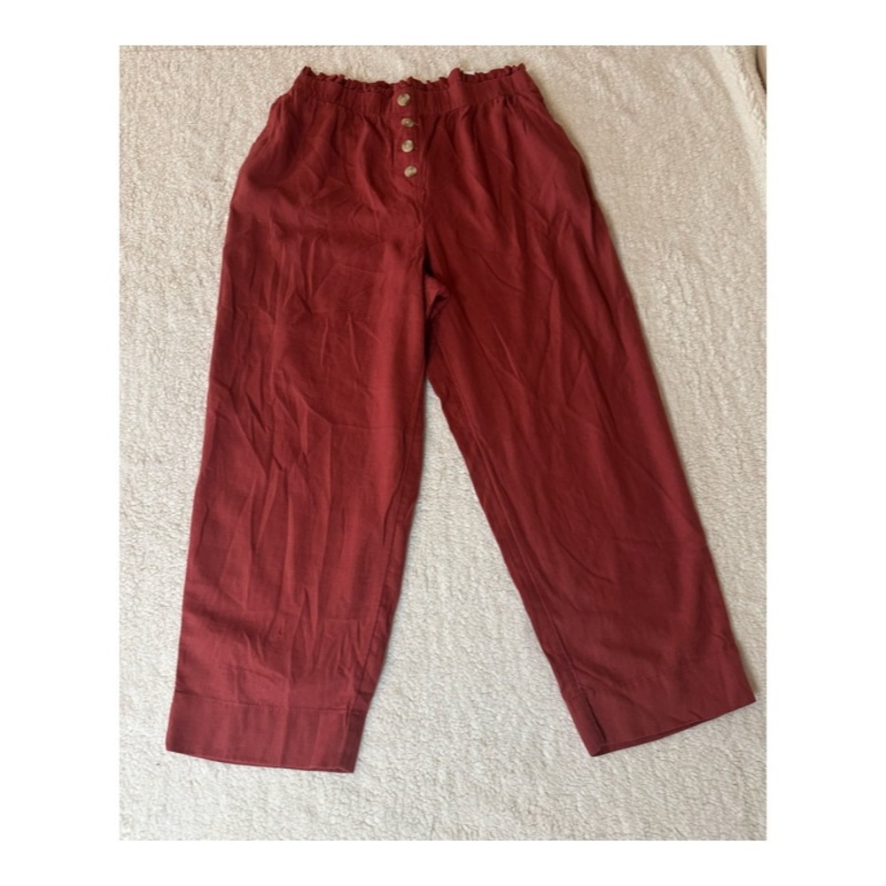 LOFT Rust Red Straight Leg Pants